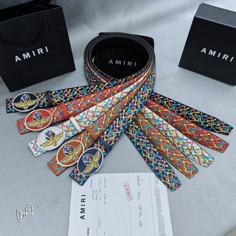 Amiri belt 38mmX90-125cm lb72